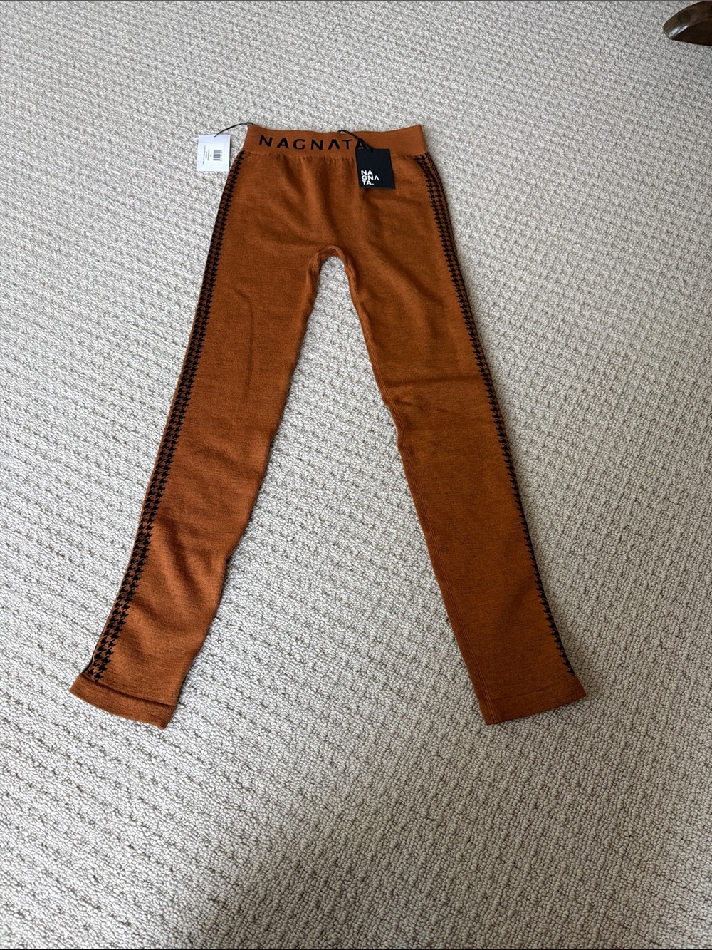 NWT Nagnata Laya Houndstooth Leggings -Size M/L